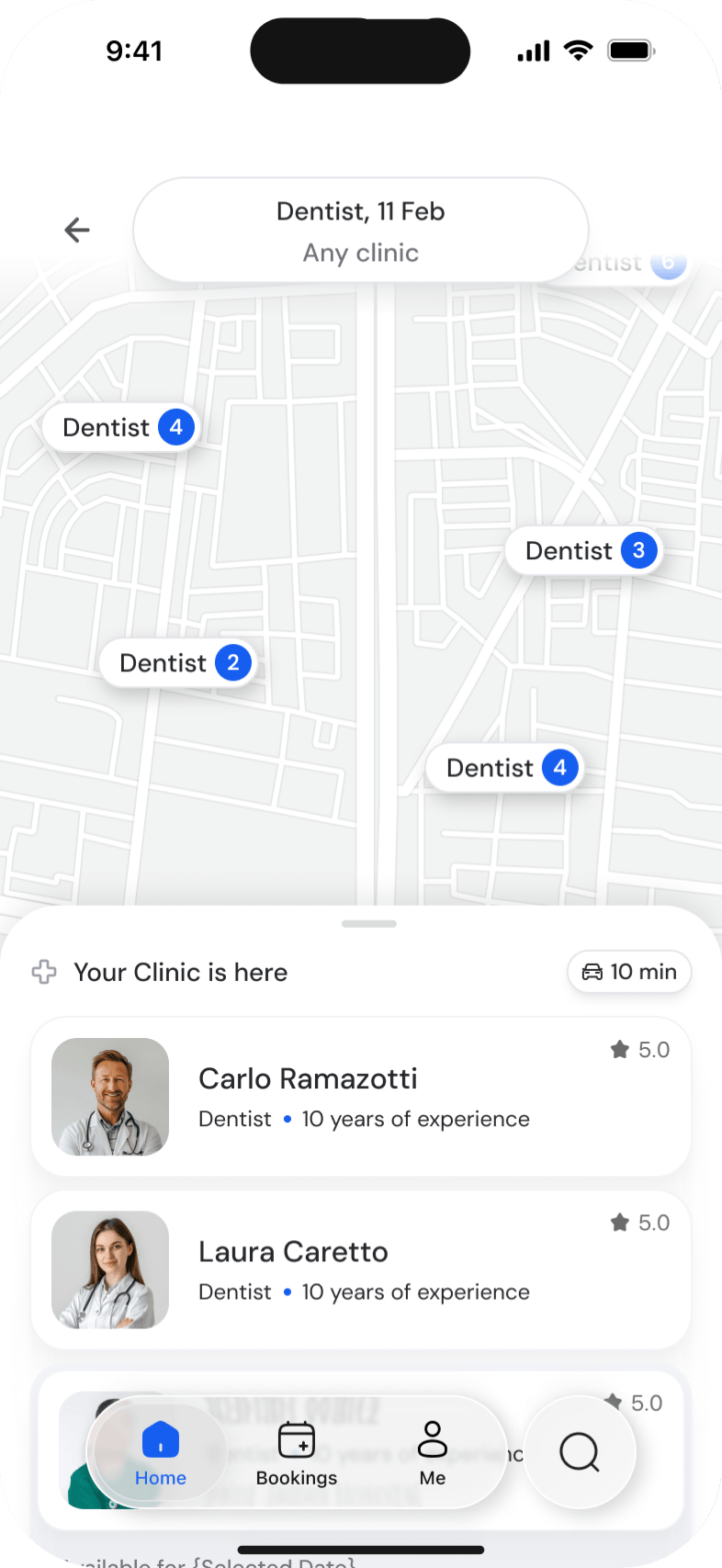 Clinic profile visible to new patients