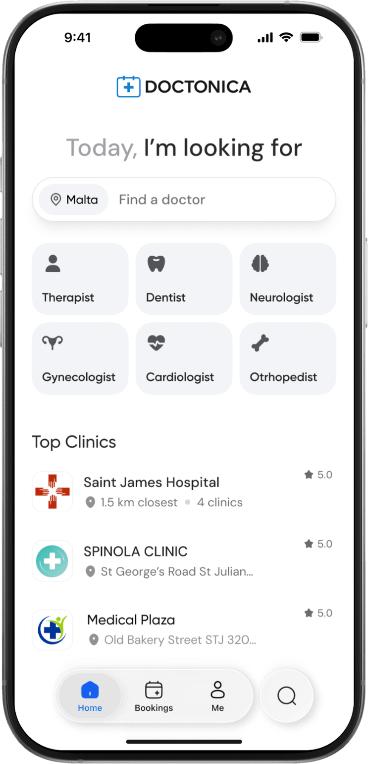 Doctonica medical appointment app